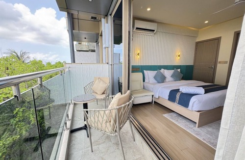 Male Apartment | Fabulous 1-bedroom apartment with AC in vibrant Malé