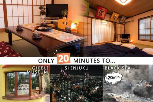 2 Double bed and 1 Sofa bed Fullsize bathroom Shinjuku 20 minutes Quiet cozy room Walmart DonDonDonk Station 7 minutes Free parking at Tanashi Station in Nishitokyo