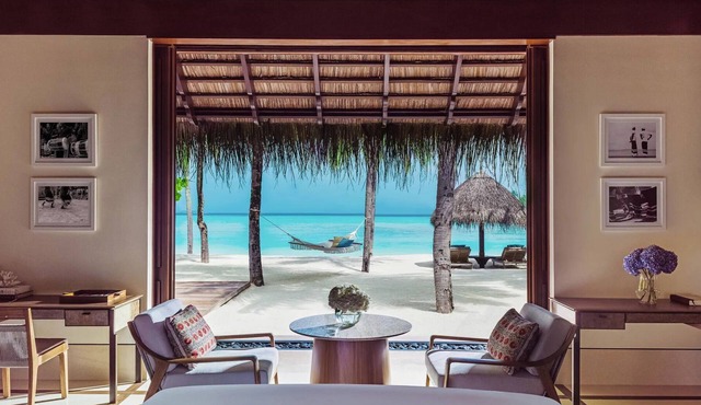 Beach Villa King at One&Only Reethi Rah, Private Beach, Balcony!