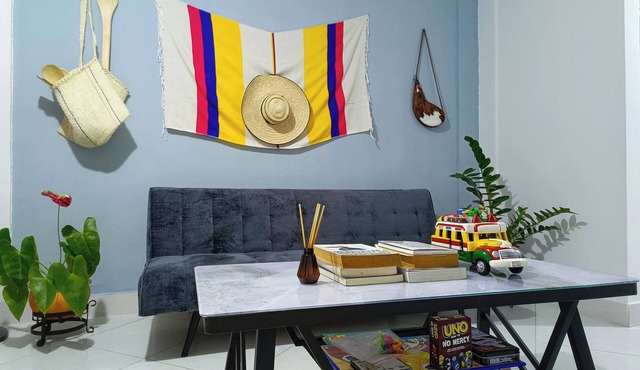 Charming 2-bedroom apartment with WiFi, AC in lovely Guadalajara de Buga in Guadalajara de Buga