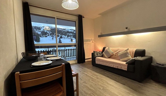 Comfortable studio for 4 with terrace, parking, wifi and pets allowed in Le Dévoluy