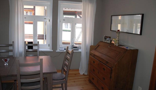 large, newly renovated half-timbered house with garage, pets welcome in Stolberg