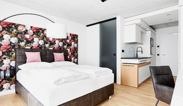 Livisit bergpartment 32 - double room 27 sqm - with kitchenette and bathroom in Stuttgart