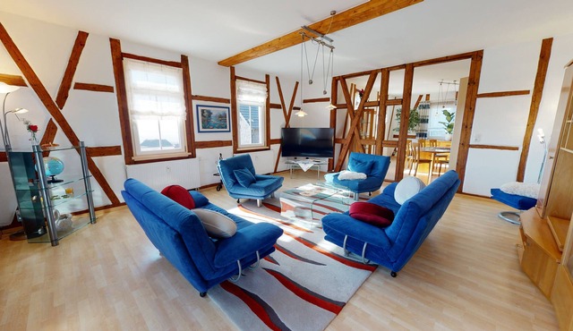 Modern, bright 115sqm apartment with a fantastic view over Sonneb.Thüringen in Sonneberg