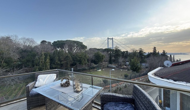 Panoramic Bosphorus View Terrace Flat in Istanbul