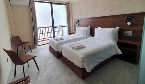 Deluxe Twin Room, Balcony, Courtyard Area
