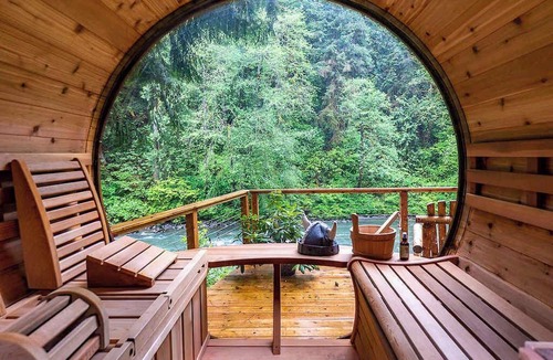 Lime Kiln Cabin | Luna’s A-Frame Riverfront Hot Tub & Sauna